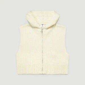 [행텐주니어]여아 크롭 후드 니트 베스트-SE2091446014033