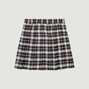 [행텐주니어]여아 체크 플리츠 스커트-SE2031446015269