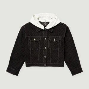 [행텐주니어]여아 후드 디터쳐블 스티치 데님 자켓-SE2041446011010