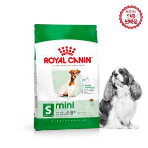 로얄캐닌 강아지사료 독 미니 어덜트 8+ 8kg+샘플4개