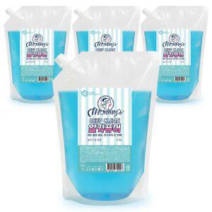 마미스 알칼리 액체세제 리필형 2L 4개 알칼리 세탁세제 딥클린 알카퓨어젤