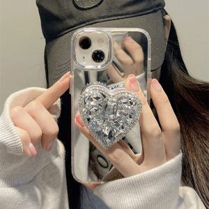 최신 귀여운 스마트톡 블링 하트 큐빅 / 핸드폰 거치대 핑거톡