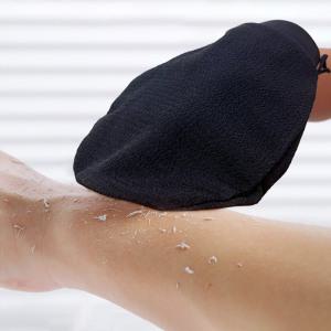 부드러운 각질제거 블랙 프리미엄 때장갑 2P