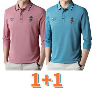 mi2mi 남성 긴팔 카라티 봄가을 빅사이즈 티셔츠 2벌