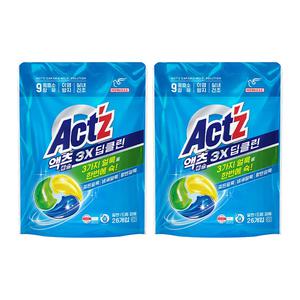 액츠 캡슐 3X 딥클린 26개입, 2개