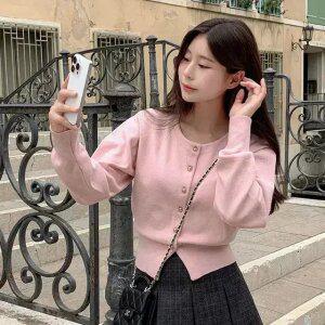 온리 프리미엄 클래식 니트 가디건 봄 여성 긴팔 카디건 데일리 아우터