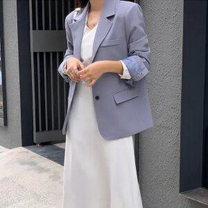 칼튼 스티치 싱글 자켓 봄 여성 봄자켓 봄아우터 출근룩 데이트룩