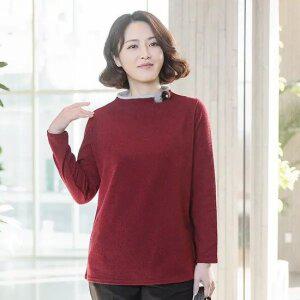 엄마옷 조이마담 T51208 보석밍크 기모 티셔츠 중년여성의류