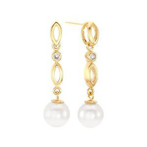 [골드피아] 14K 골드핀 레이롱 펄 귀걸이