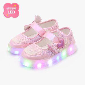 [키펀트] LED 레인보우 엔젤핑 여아 슬립온