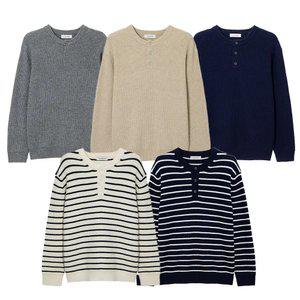 [택가 79,900]마인드브릿지 남성 하찌조직헨리넥세미오버핏니트_4컬러