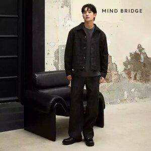 (택가 89,900원)마인드브릿지 퍼티그블랙로우데님팬츠