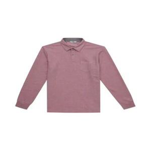 [오스틴리드]핑크 솔리드 긴팔 티셔츠-A1SW2210876C