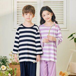 수아팜 [정상가 29600원] 여아동 퍼플 마린 젤리 7부 내의 세트