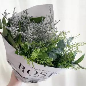 오후의 꽃 그린소재 초록색꽃 초록한다발 꽃배달 싼곳 생화 택배