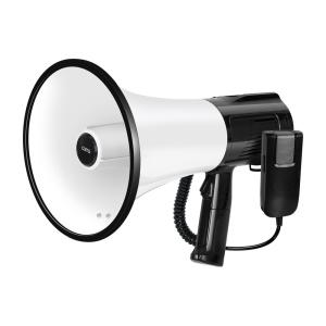 고성능 중형 무선 메가폰 30W 행사용 야유회 집회 운동회 훈련장 싸이렌 충전식 /고출력 확성기 HU924