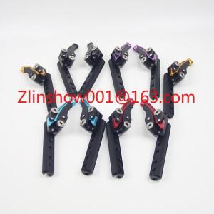 알루미늄 합금 가위형 브레이크 휠체어 액세서리는 범용이며 파이프 클립 설치입니다.