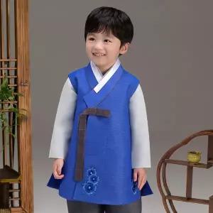 [보리보리/더예한복]QT546-청화해솔 남아한복 아동한복
