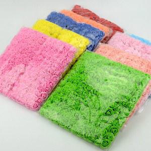 졸업꽃다발 미니 레이스 Pe 로즈 폼 꽃 머리 부케 웨딩 홈 장식 스크랩북 DIY 화환 인공 144