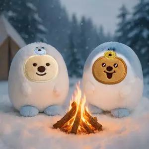 키키쿼카 남극 핫팩인형방한용품 다회용 귀여운 겨울 재사용 전자레인지