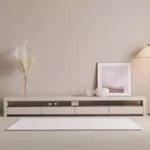 카펜터홈 펠라토 프리미엄 포세린세라믹 TV거실장 75인치 95인치 TV다이