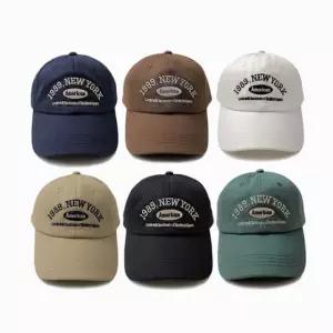 뉴욕 1989 빈티지 레터링 야구모자 데일리 스트릿 패션 레트로 볼캡 여자 남자 커플