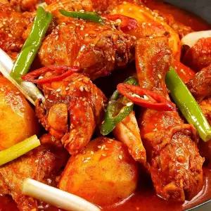 가마솥 닭볶음탕 2kg 캠핑용 (1kgx2팩)