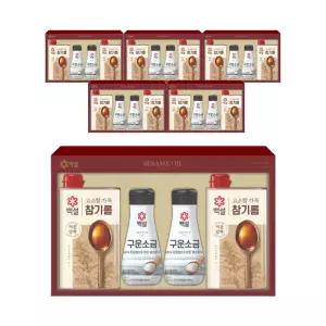 CJ 백설 고소함가득 참기름 A호, 6개