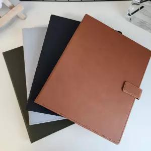 이름 이니셜 각인 A4 가죽 고급 클리어화일 40매 부동산 병원 보험 서류 심플 커버 파일 40P 속지추가형