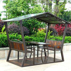 야외 테이블 철제 의자 지붕 카페 정원 테라스 파고라 정자 펜션 농막 방갈로 원두막 차양막