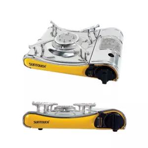 썬터치 컨벡스형태 일체형 와이드 바디 ST-002 고화력 스텐상판 고정형 휴대용 가스렌지