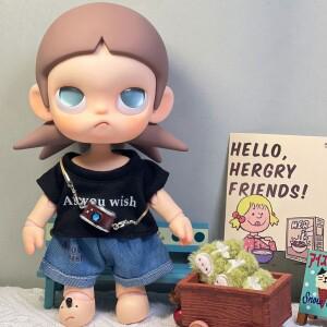 몽테조이 인형 집 미니어처 Zsiga 1/8 BJD 컬러 매치를 귀여운 토끼 모자 Kawaii 액세서리 어린이 소녀 장