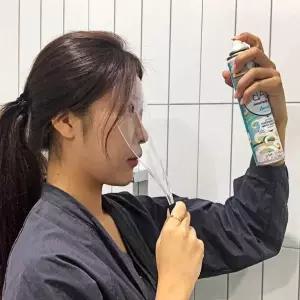 [콩심팥심]미용실 스프레이 얼굴가리개 페이스커버