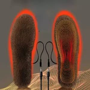 충전식 발열 깔창 온열 전기 열선 USB 발바닥 난로 패드