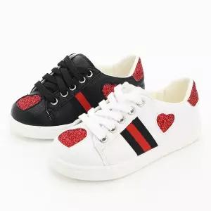 쁘띠 삼선 하트 여아 키즈 주니어 초등학생 국산 여아 운동화