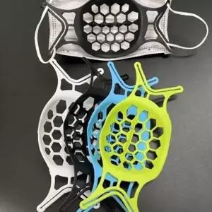 (색상 화이트)bns 부드러운 실리콘 숨쉬기편한 마스크 프레임 지지대