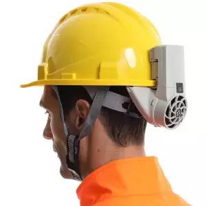 쿨러 헬멧 선풍기 라이딩 충전식 태양열 건설 무선 탈부착형