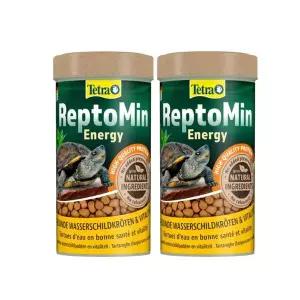 [테트라(Tetra)]테트라 렙토민 에너지 청 수생 반수생 거북이 거북 사료 먹이 밥 250ML 85g 2개