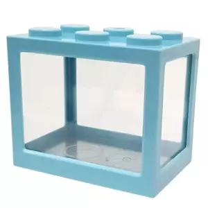 블록 미니 어항 블루 1P 관상어 마리모 새우 키우기