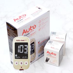 오토첵 혈당측정기+시험지110매+침110개+솜100매 혈당계