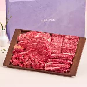 [품질보장]1++ 한우 선물세트 시그니처5호  구이 1kg/1.2kg 명절선물세트 등심 채끝 차돌박이