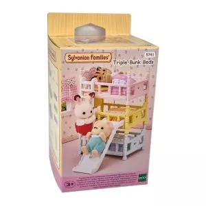 실바니안 미끄럼틀이 있는 아기 3층 침대 5741 패밀리 정품