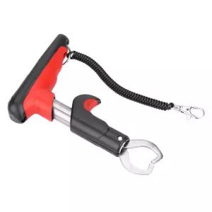 디지털 저울 텔레스코픽 스테인리스 스틸 손잡이 스프링 안전 로프 보관 가방 8.7온스의 휴대용 낚시 그립