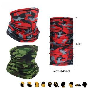 사이클링 페이스 마스크 땀 흡수  낚시 훈련 스포츠 UV 스카프 넥 게이터 여름 자전거 반다나 헤드