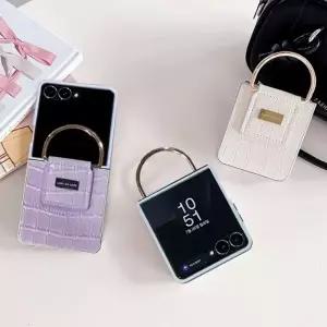 갤럭시Z플립7 페블 크로커 D핸드링 케이스 Filp7 제트플립7 지플립7