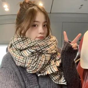 체크 목도리 클래식한 머플러 체크free 체크목도리 여자목도리 여성목도리 두꺼운목도리