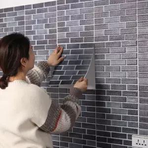 3D 벽타일 스티커 방수 타일 DIY 주방 욕실 오염방지 접착식 인테리어 4종류