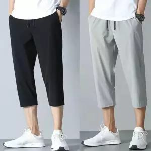 남성 여름 냉장고 7부 츄리닝바지 쿨링 트레이닝 팬츠