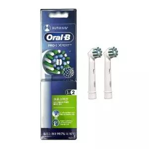 [오랄비] 오랄비 전동칫솔 교체용 칫솔모 크로스액션 화이트 2개입 dn