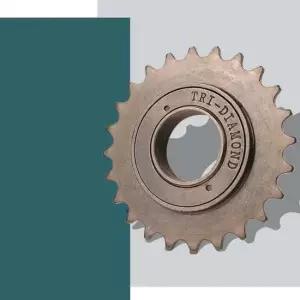 자전거기어 24T 크롬 고정형 스프라켓 프리휠 부속